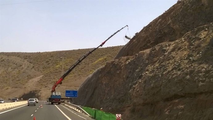 Instalación del mallado en la GC-1