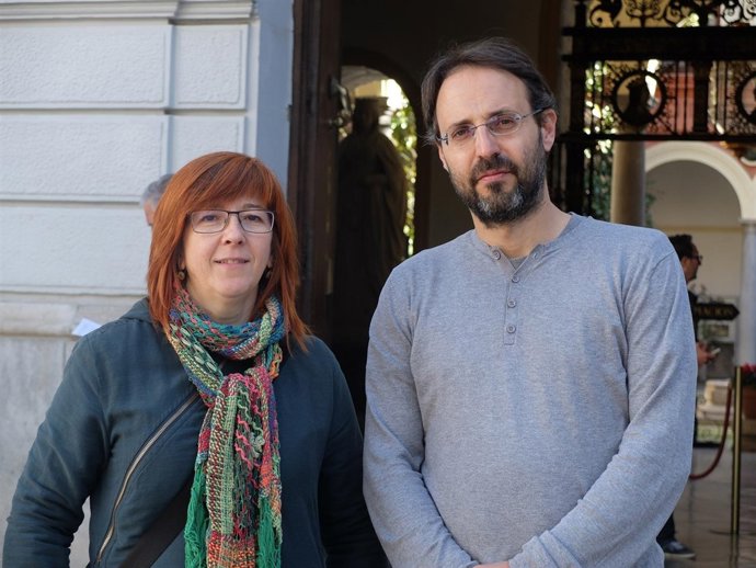 Alberto Matarán, de Podemos, y Ana Isabel Rodríguez, de Equo