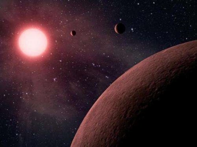 Recreación artística de exoplaneta