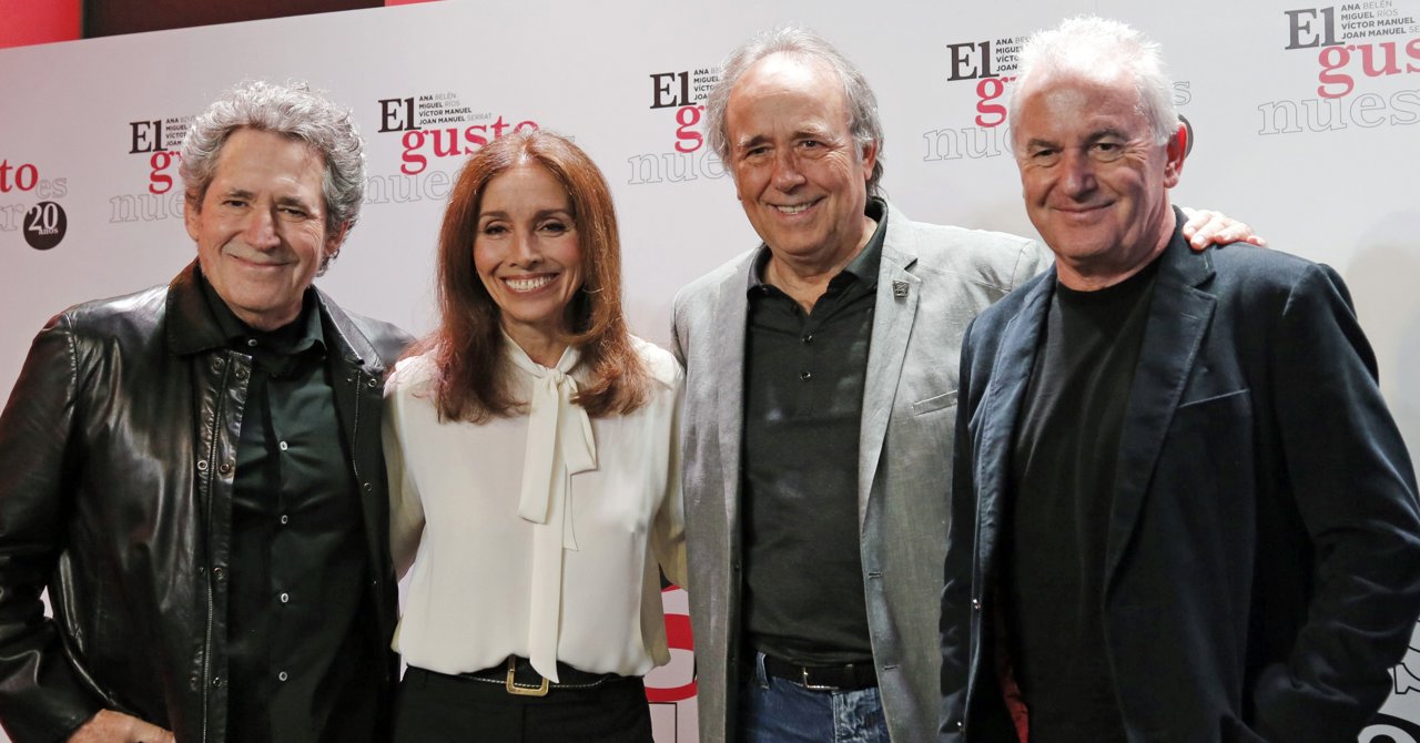 ANA BELÉN, VÍCTOR MANUEL MIGUEL RÍOS Y JOAN MANUEL SERRAT 