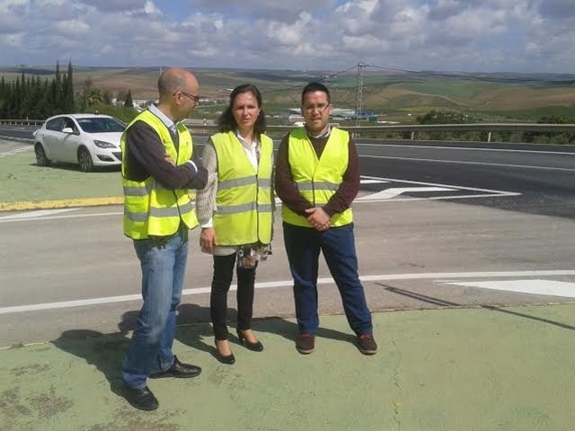 Vioque durante su visita a Santaella