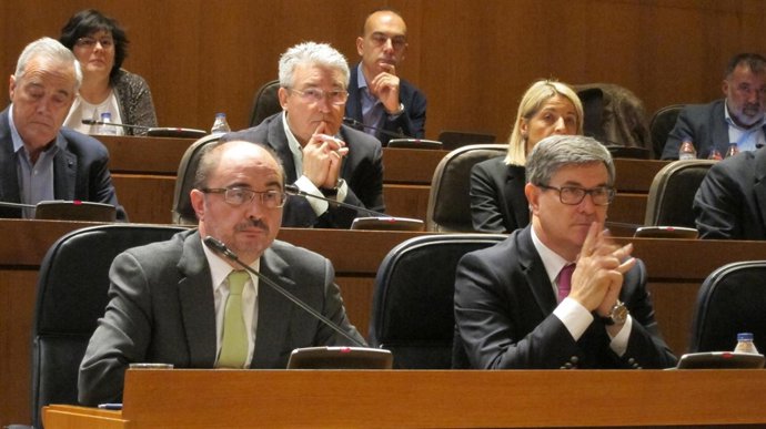 Javier Lambán y Vicente Guillén