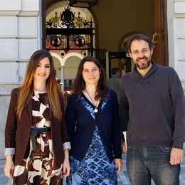 Ana Terrón, Marta Gutiérrez y Alberto Matarán