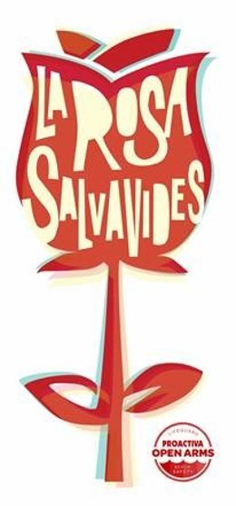 Cartel de la campaña 'La Rosa Salvavides' de Proactiva Open Arms