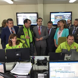 Felipe López (c), en la activación del Plan del Cerro 2016.