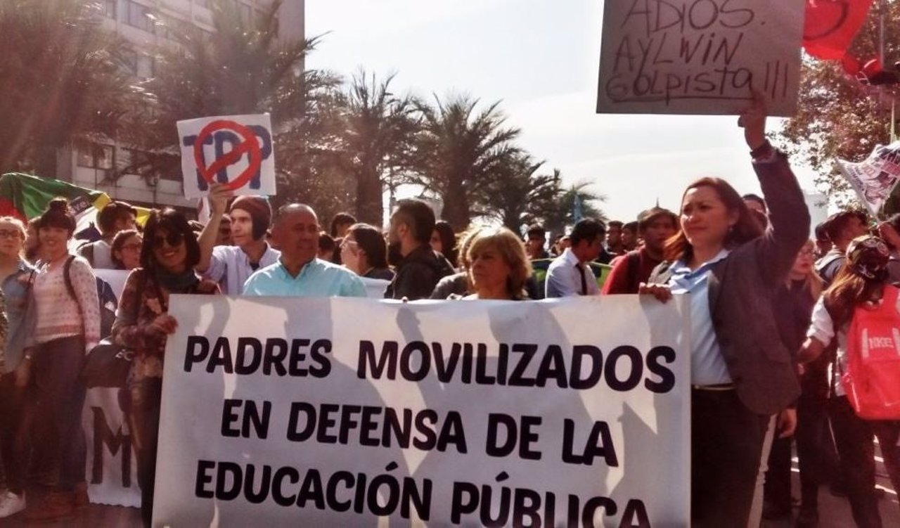 Manifestación educación Chile