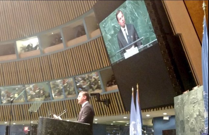 Leonardo Di Caprio en la ONU
