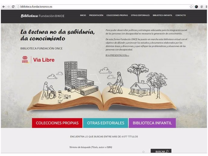 Biblioteca online de Fundación ONCE