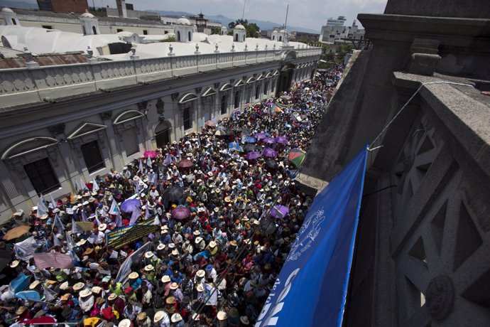 Manifestación en Guatemala