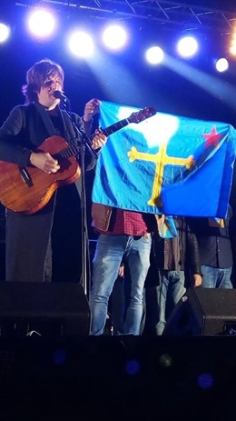 Un momento de la actuación de Nacho Vegas