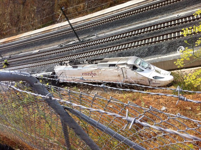 Accidente de tren Alvia en Angrois (Santiago de Compostela)