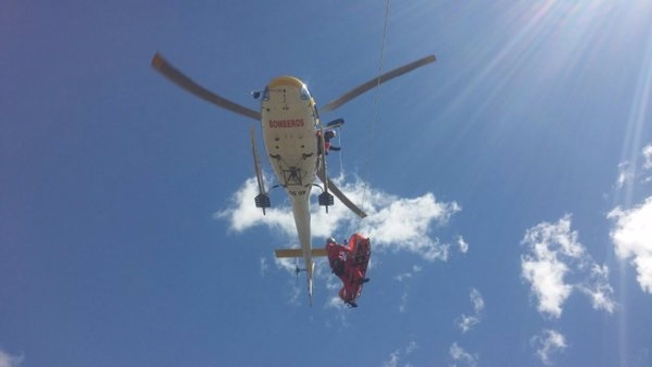 Rescatan en helicóptero de una mujer en La Pedriza
