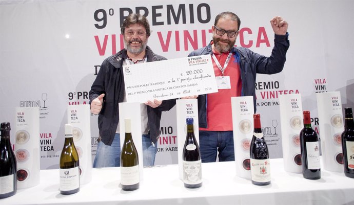 Ganadores del Premio Vila Viniteca de cata de vinos por parejas