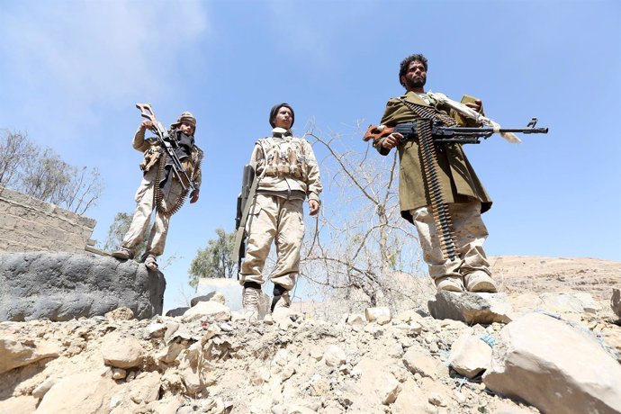 Soldados del Ejército de Yemen leales al presidente Hadi