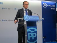 Alonso (PP) quiere plantear "una alternativa social" a la que propone Podemos con el apoyo del PNV