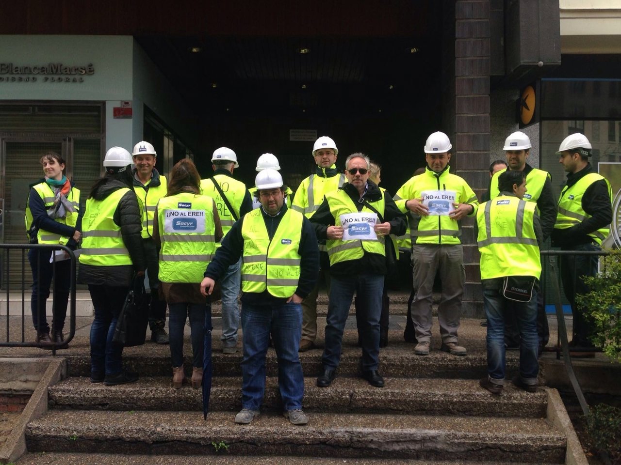 Protesta contra el ERE.