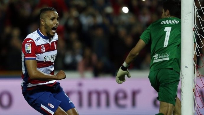El Arabi y Mariño en el Granada - Levante