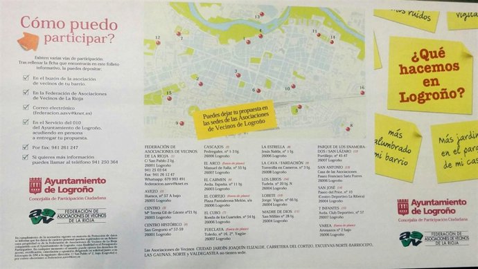 Folleto del Presupuesto Participativo