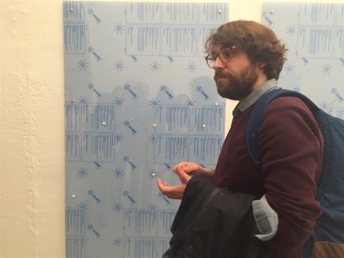 El artista Ricardo Trigo en La Capella