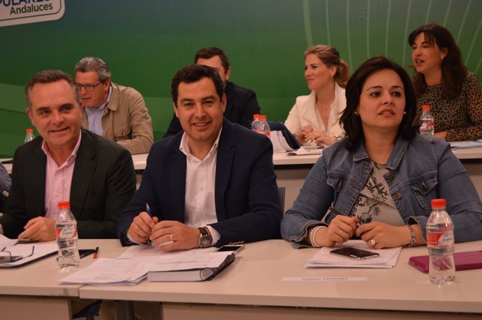 Juanma Moreno preside la reunión del Consejo de Alcaldes de Sevilla