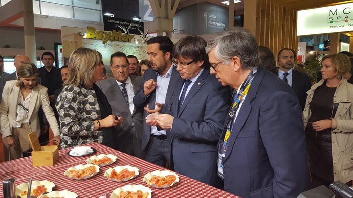 Carles Puigdemont visita Alimentaria