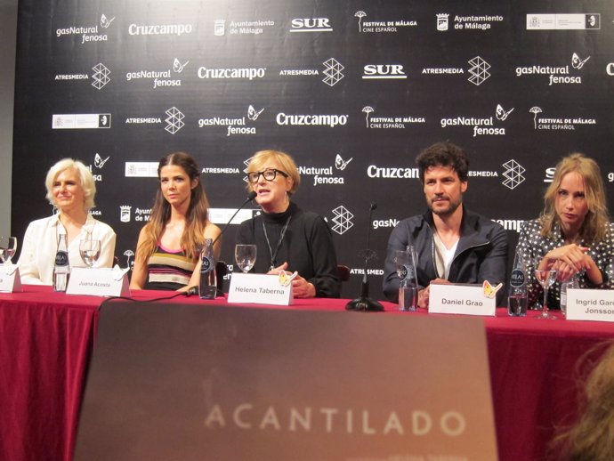 Rueda de prensa de 'Acantilado' de Taberna en el Festival de Cine de Málaga