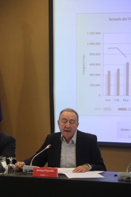 El vicepresidente de Movilidad del AMB, Antoni Poveda