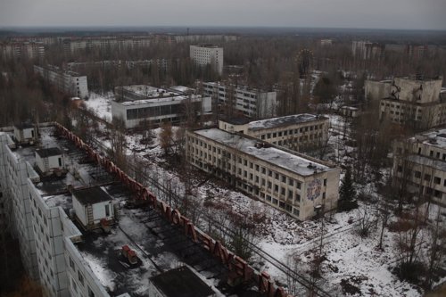 Edificios abandonados en Pripyat, la ciudad más cercana a Chernóbil (Ucrania)