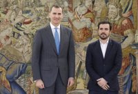 Garzón cree que el Rey ya da por hecho que habrá elecciones y que su ronda es protocolaria