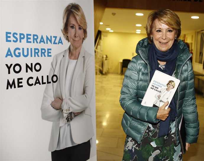 Esperanza Aguirre presenta a los medios de comunicación su libro Yo no me callo