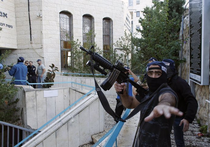 Policía israelí pide no ser fotografiado.