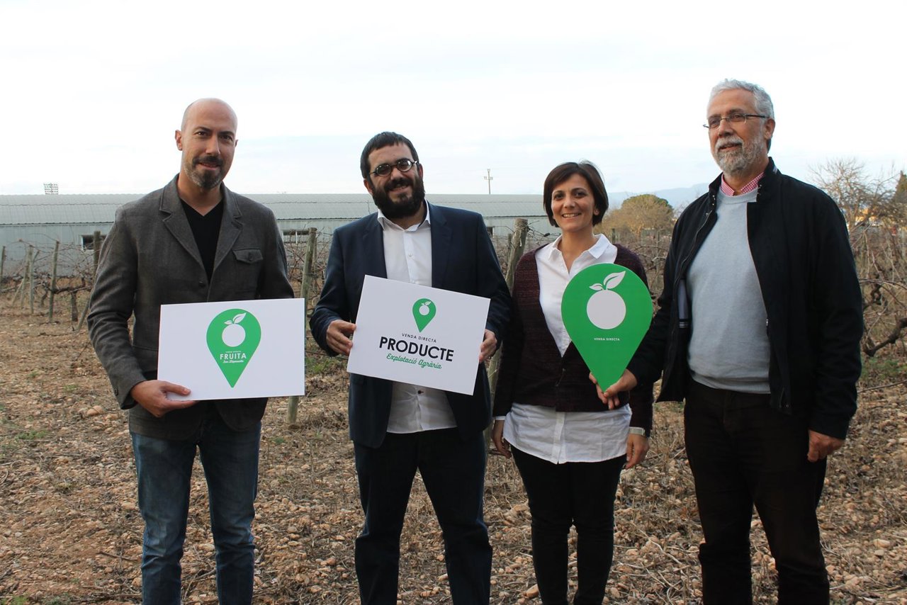 El logotipo de venta directa en las explotaciones agrarias