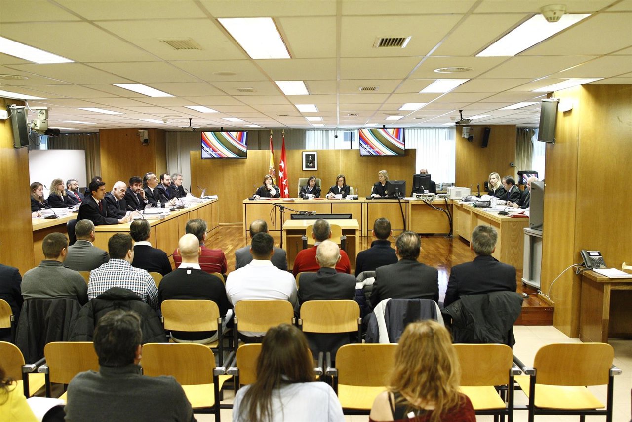 Interior de la sala de la Audiencia Provincial del juicio por el Madrid Arena