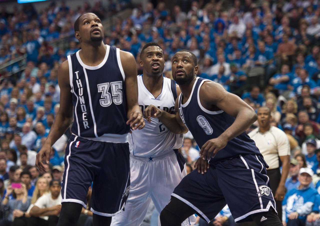 Ibaka y Durant en el Dallas Mavericks - Oklahoma City Thunder