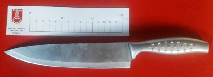 Cuchillo intervenido.