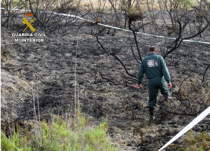 La Guardia Civil esclarece dos incendios forestales por imprudencia 