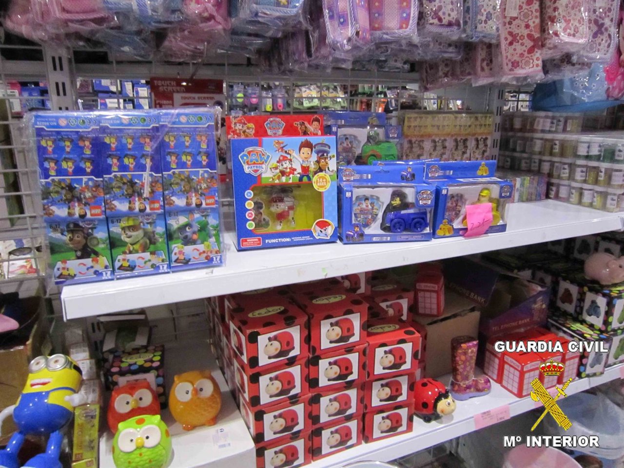 Juguetes incautados.