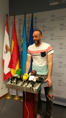 David Alonso, durante la rueda de prensa. 