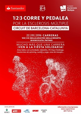 NP: Banco Santander, Con La Carrera Por La Esclerosis Múltiple Del Circuit De Ca