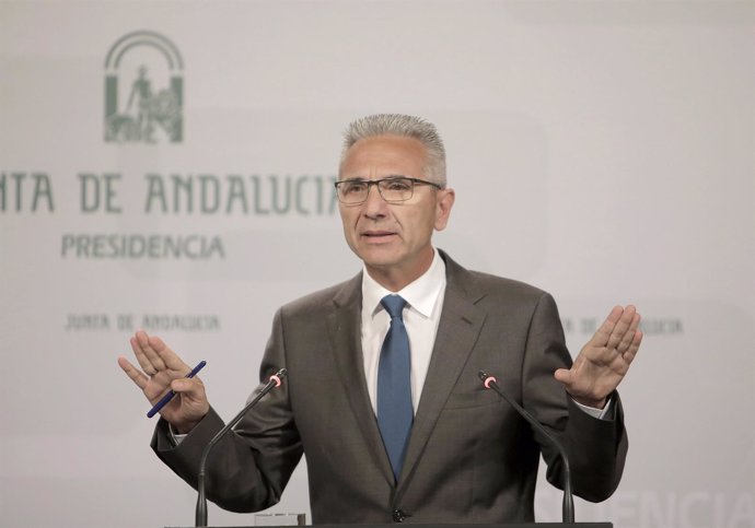 El portavoz del Ejecutivo andaluz, Miguel Ángel Vázquez