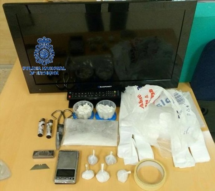 Objetos intervenidos por la Policía Nacional en Mijas