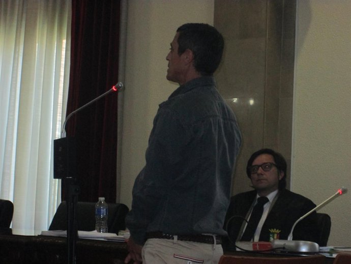 El acusado durante el juicio