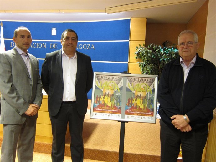 Pascual, Bazán y Llanas han presentado la 12ª Feria 'Valga' de Épila