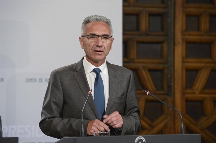 El portavoz del Gobierno Andaluz, Miguel Ángel Vázquez