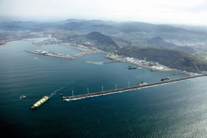 Vista puerto de Bilbao