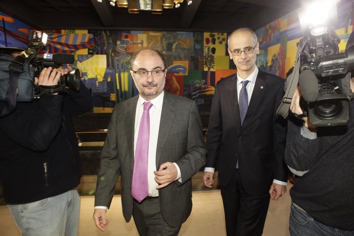 Javier Lambán y Antoni Martí