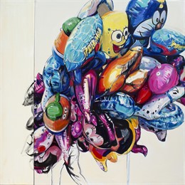 La obra  'Globos' de Luis Lonjedo