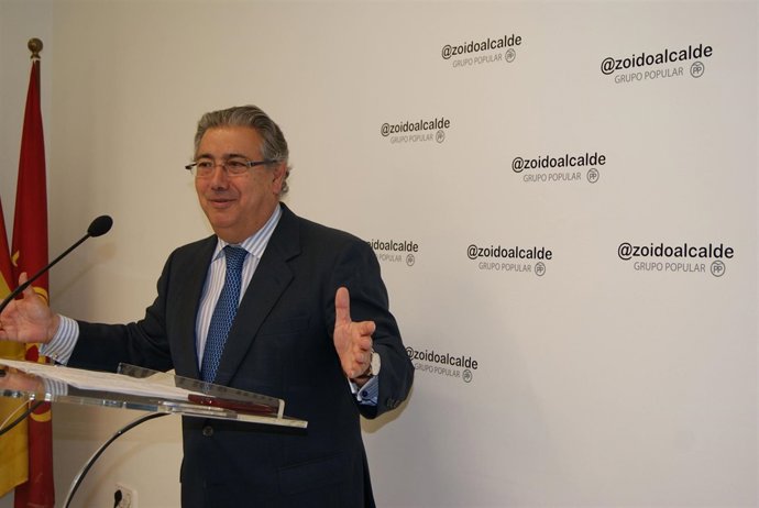 Zoido, durante la rueda de prensa