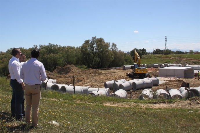 Obras del Puente del Pantano de Los Palacios