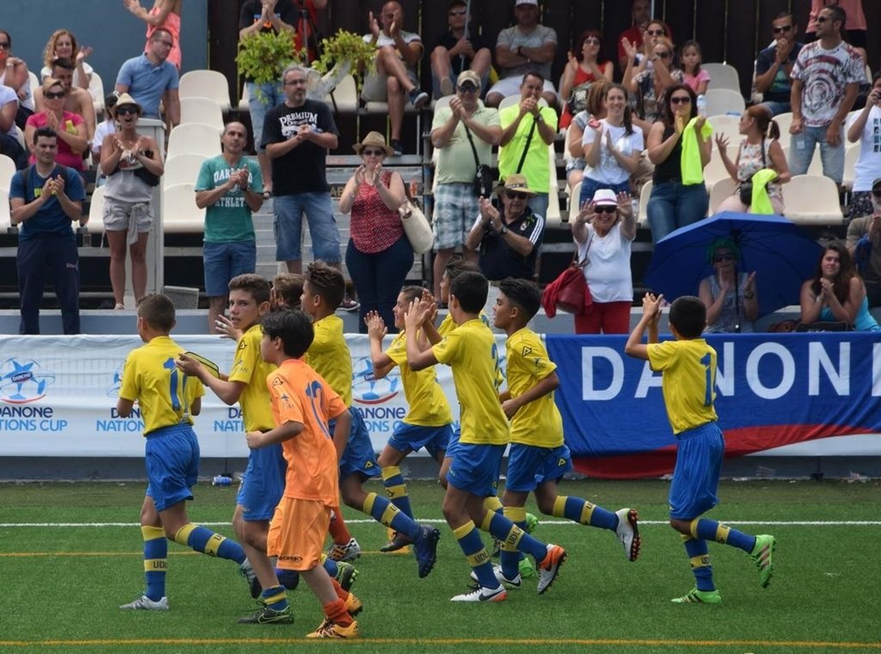 El alevín de la UD Las Palmas en la Danone Nations Cup